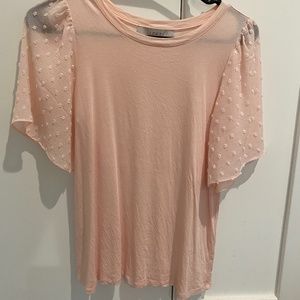 Sheer sleeve blouse